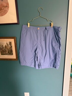 Mojo periwinkle nylon shorts